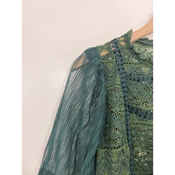 Fairy Grunge Whimsigoth Goblincore Victorian Edwardian Romantic Top M Ethereal - Picture 3 of 14